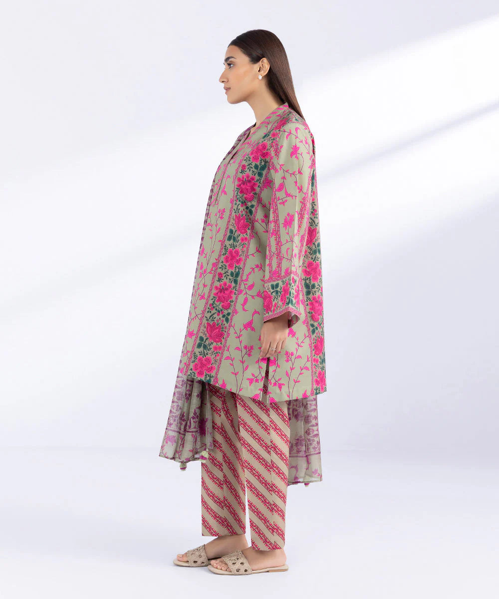 SAPPHIRE | UNSTITCHED 3 PIECE PRINTED CAMBRIC SUIT