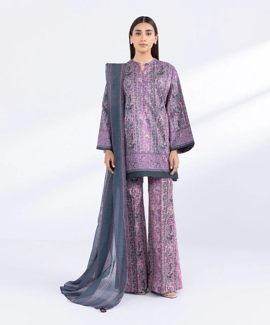 SAPPHIRE | UNSTITCHED 3 PIECE PRINTED CAMBRIC SUIT