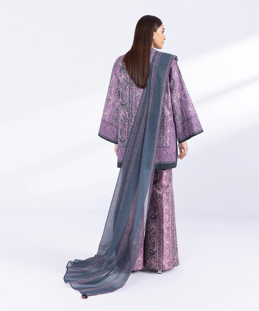 SAPPHIRE | UNSTITCHED 3 PIECE PRINTED CAMBRIC SUIT