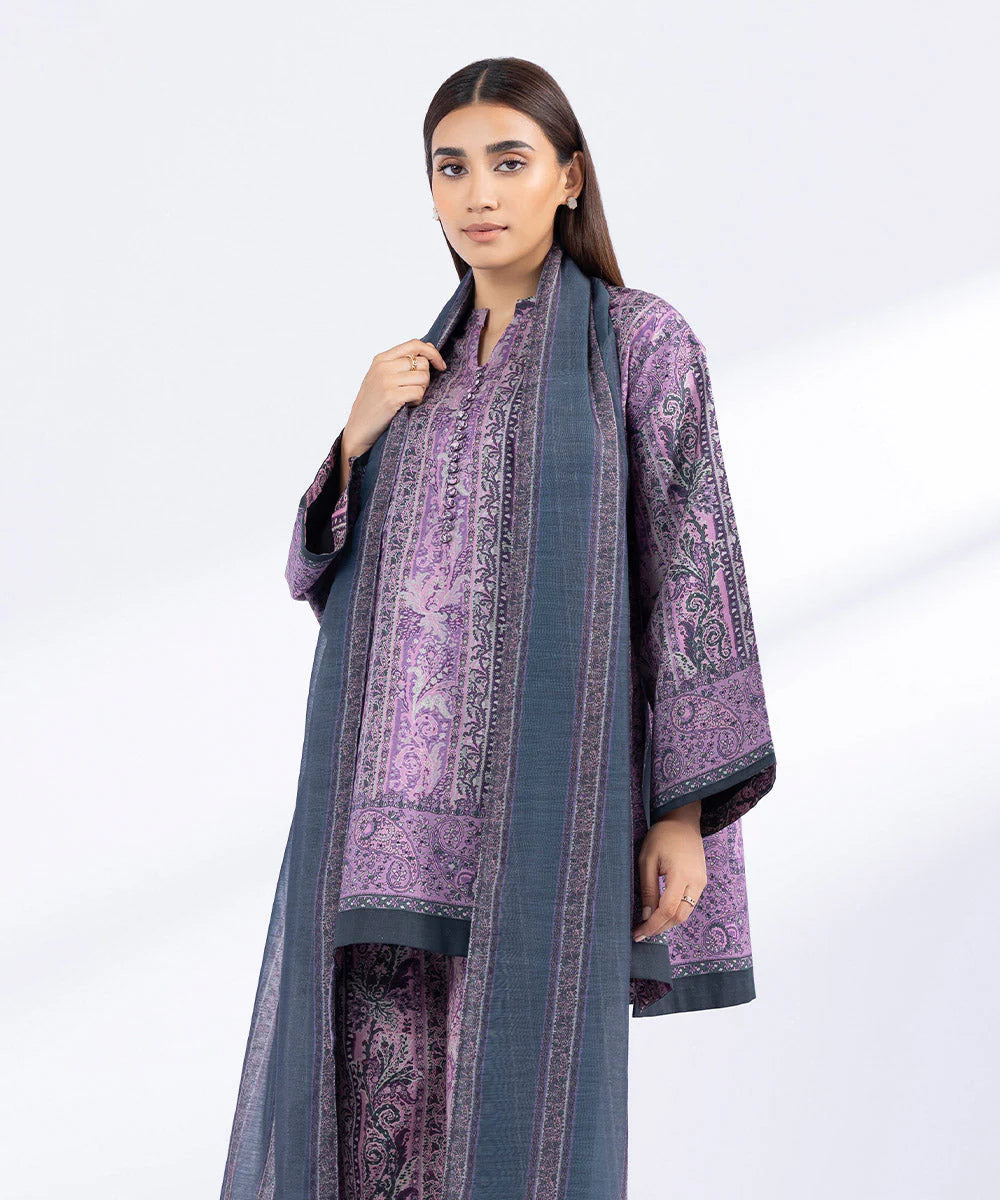 SAPPHIRE | UNSTITCHED 3 PIECE PRINTED CAMBRIC SUIT