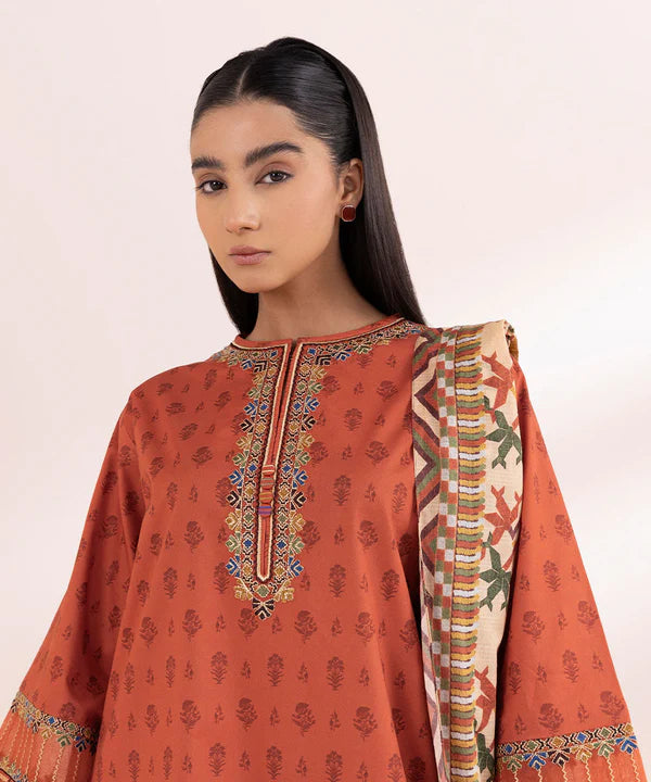 SAPPHIRE | UNSTITCHED 3 PIECE EMBROIDERED LAWN SUIT