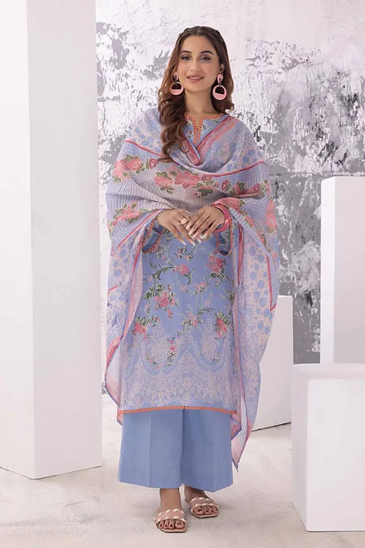Gul Ahmed | 3PC Printed Lawn Unstitched Suit