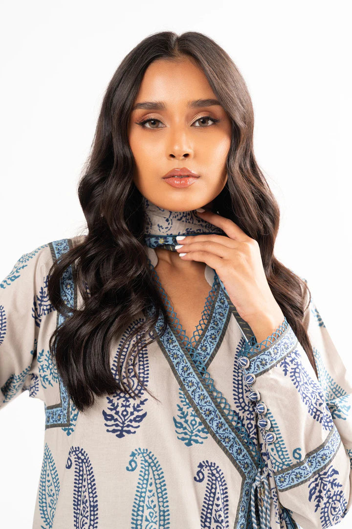 Alkaram | Unstitched 3 Pc Printed Lawn Suit With Lawn Dupatta