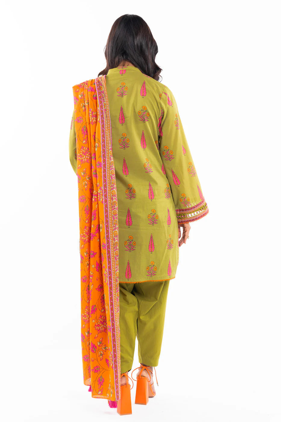 Alkaram | Unstitched 3 Pc Printed Lawn Suit With Lawn Dupatta