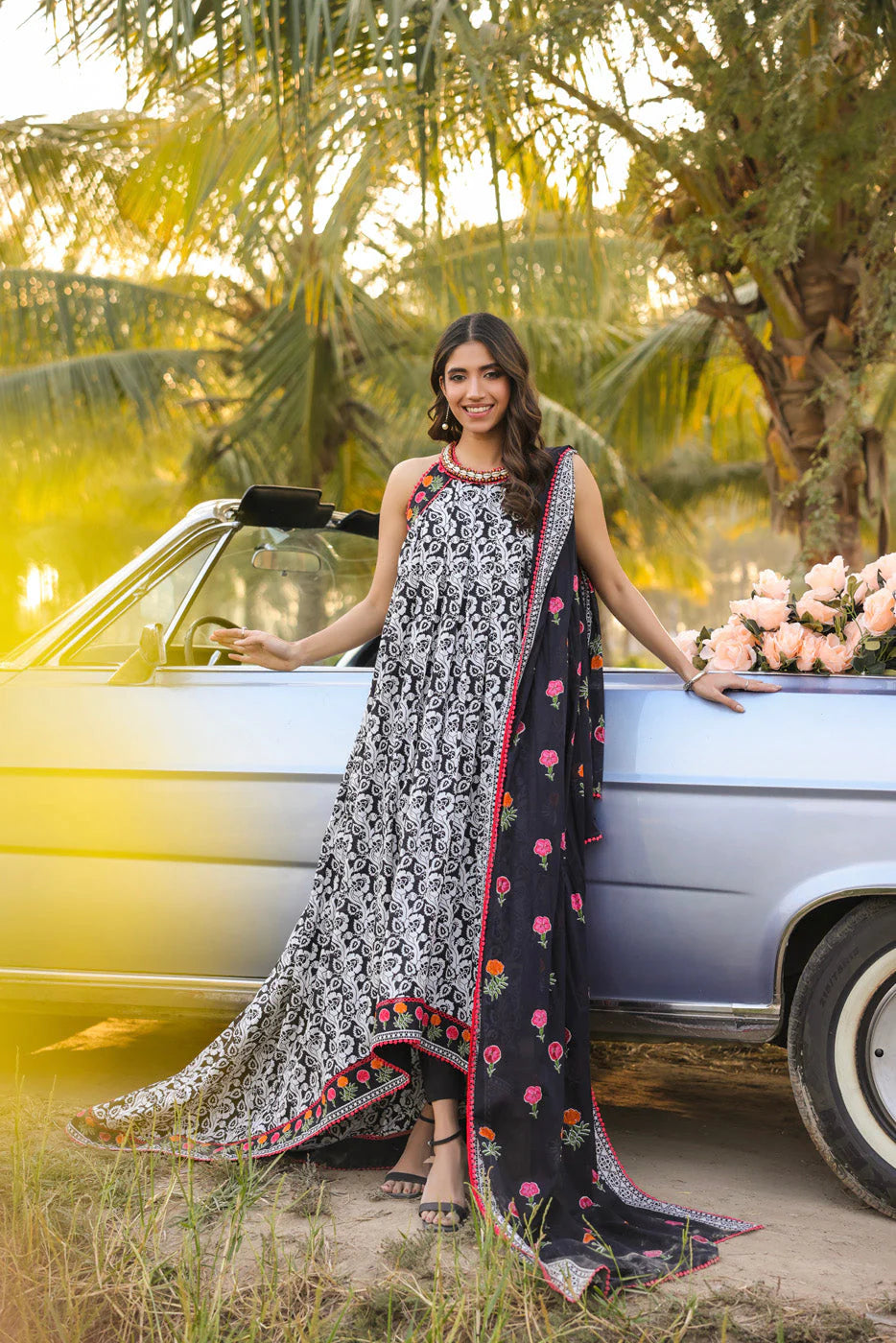 Alkaram | Unstitched 3 Pc Printed Lawn Suit With Lawn Dupatta