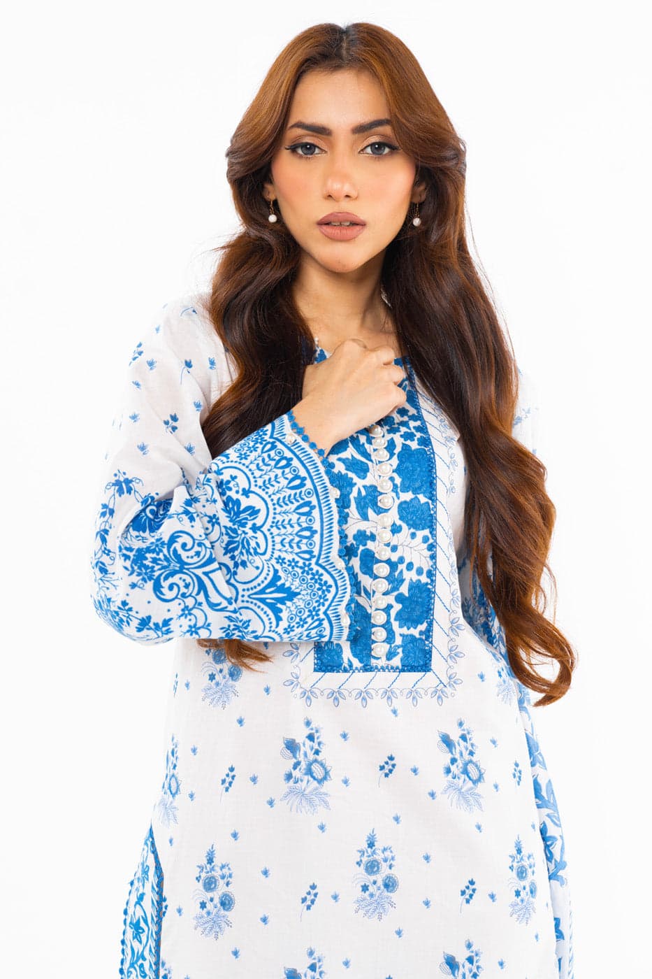 Alkaram | Unstitched 3 Pc Printed Lawn Suit With Lawn Dupatta