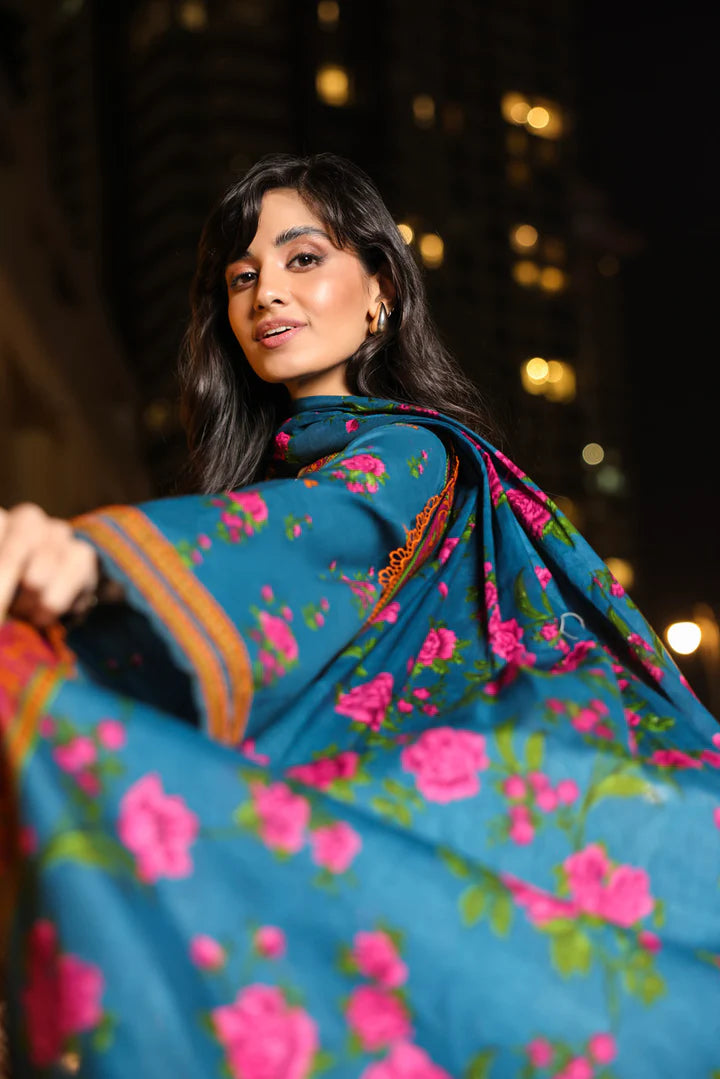 Alkaram | Unstitched 3 Pc Printed Lawn Suit With Lawn Dupatta