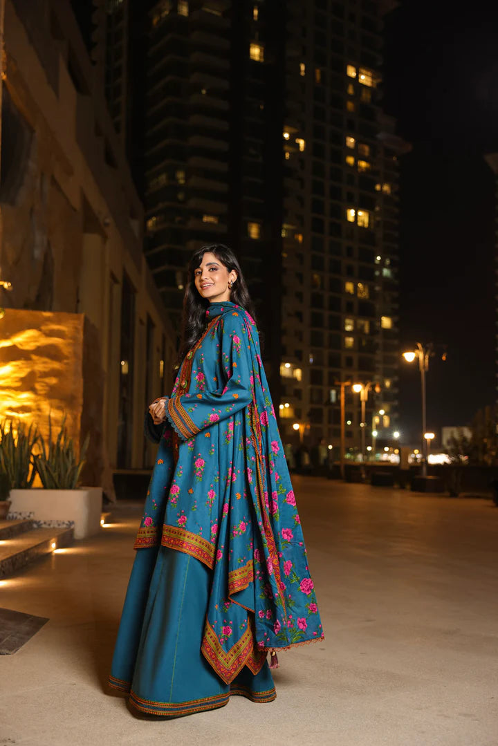 Alkaram | Unstitched 3 Pc Printed Lawn Suit With Lawn Dupatta