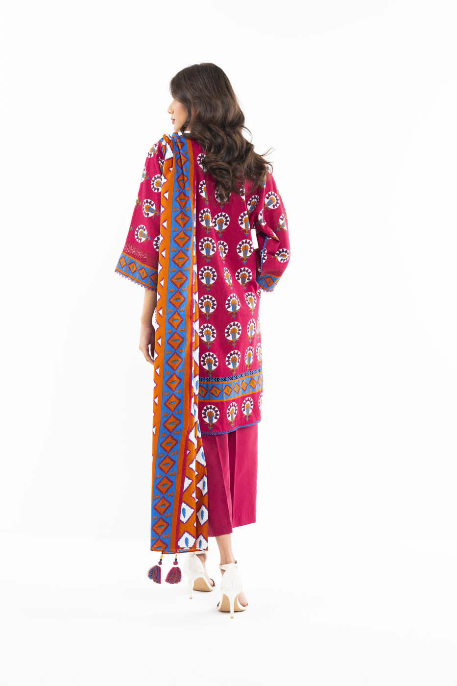 Alkaram | Unstitched 3 Pc Printed Lawn Suit With Lawn Dupatta