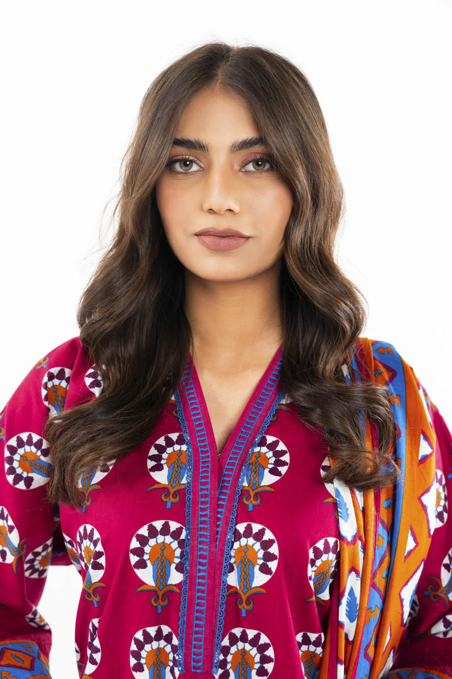 Alkaram | Unstitched 3 Pc Printed Lawn Suit With Lawn Dupatta