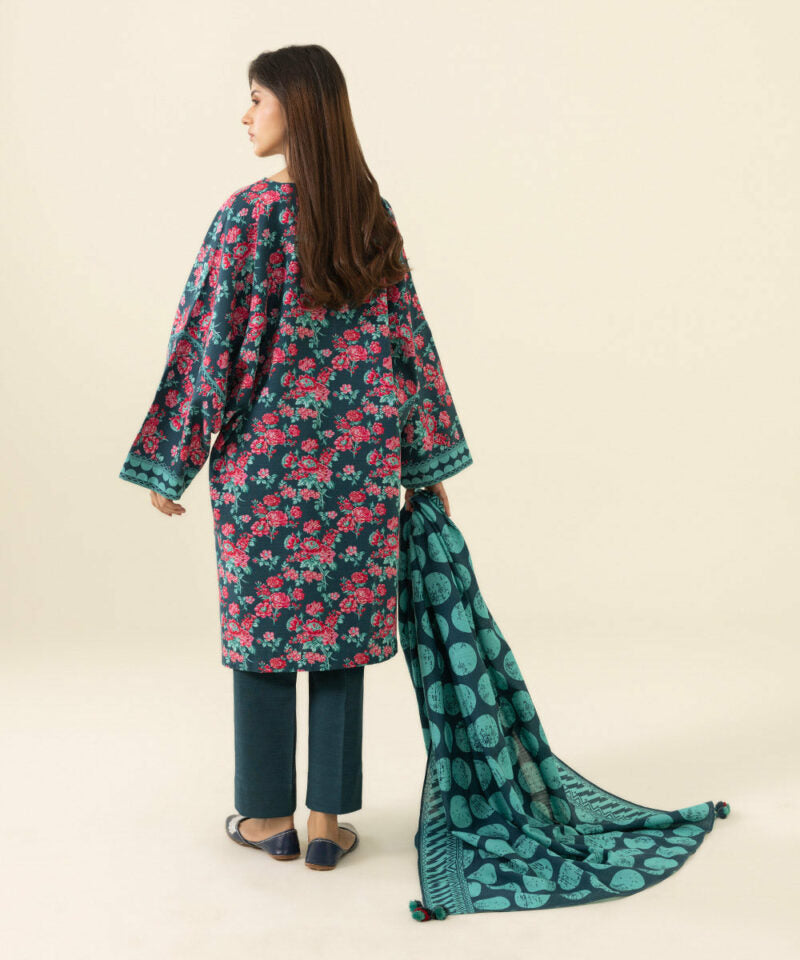 Sapphire | Unstitched 2Pc Printed Light Khaddar - Shirt & Dupatta | U2D-DY23V6-4