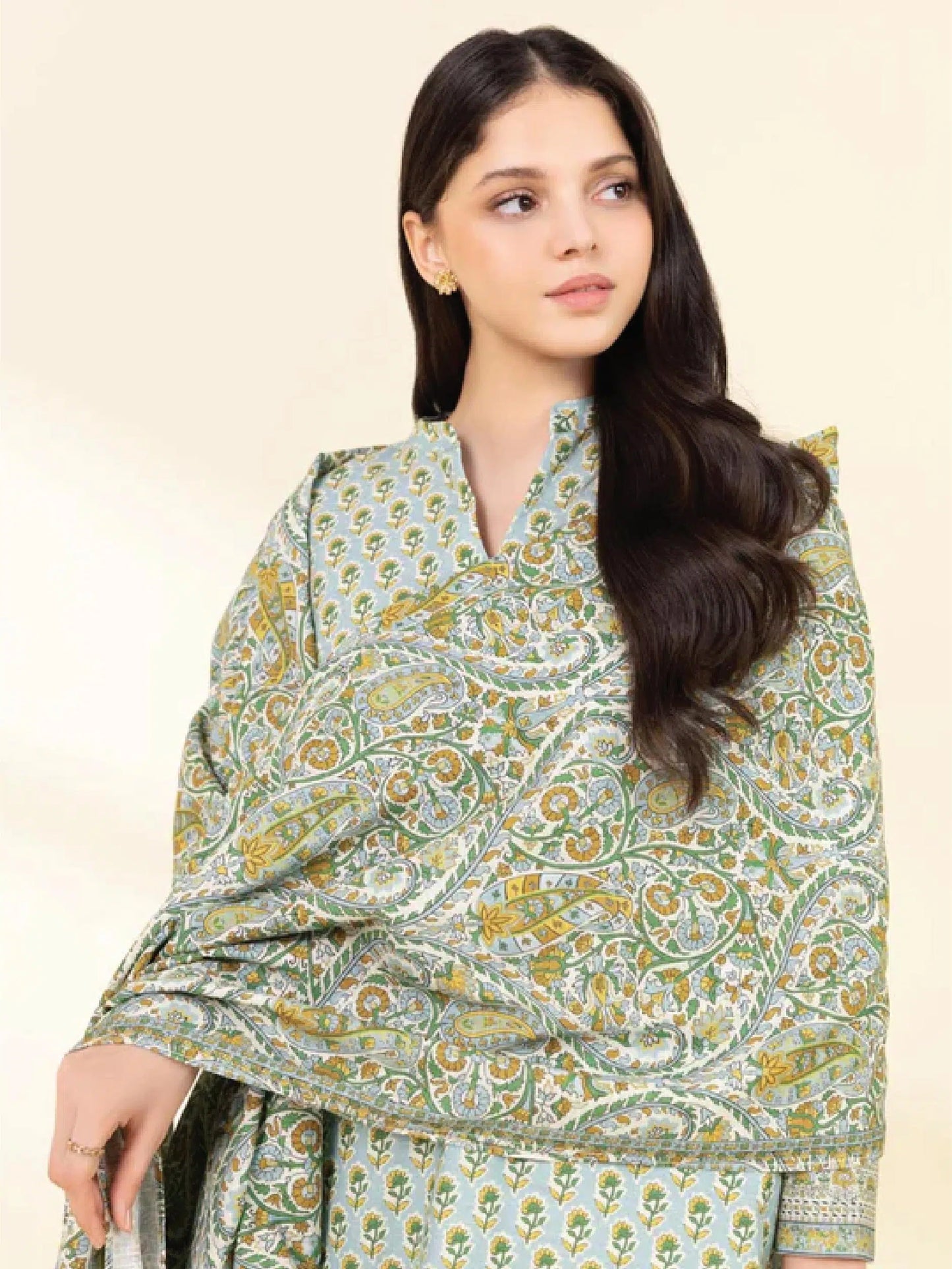 SAPPHIRE | UNSTITCHED 2 PIECE PRINTED CAMBRIC SUIT