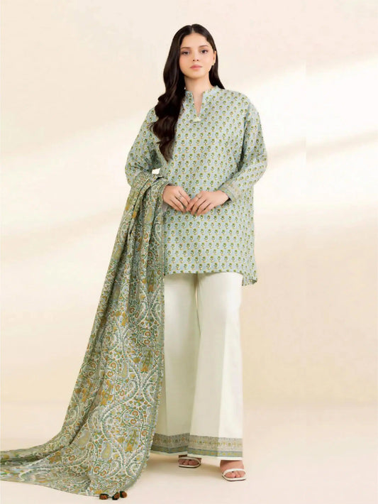 SAPPHIRE | UNSTITCHED 2 PIECE PRINTED CAMBRIC SUIT
