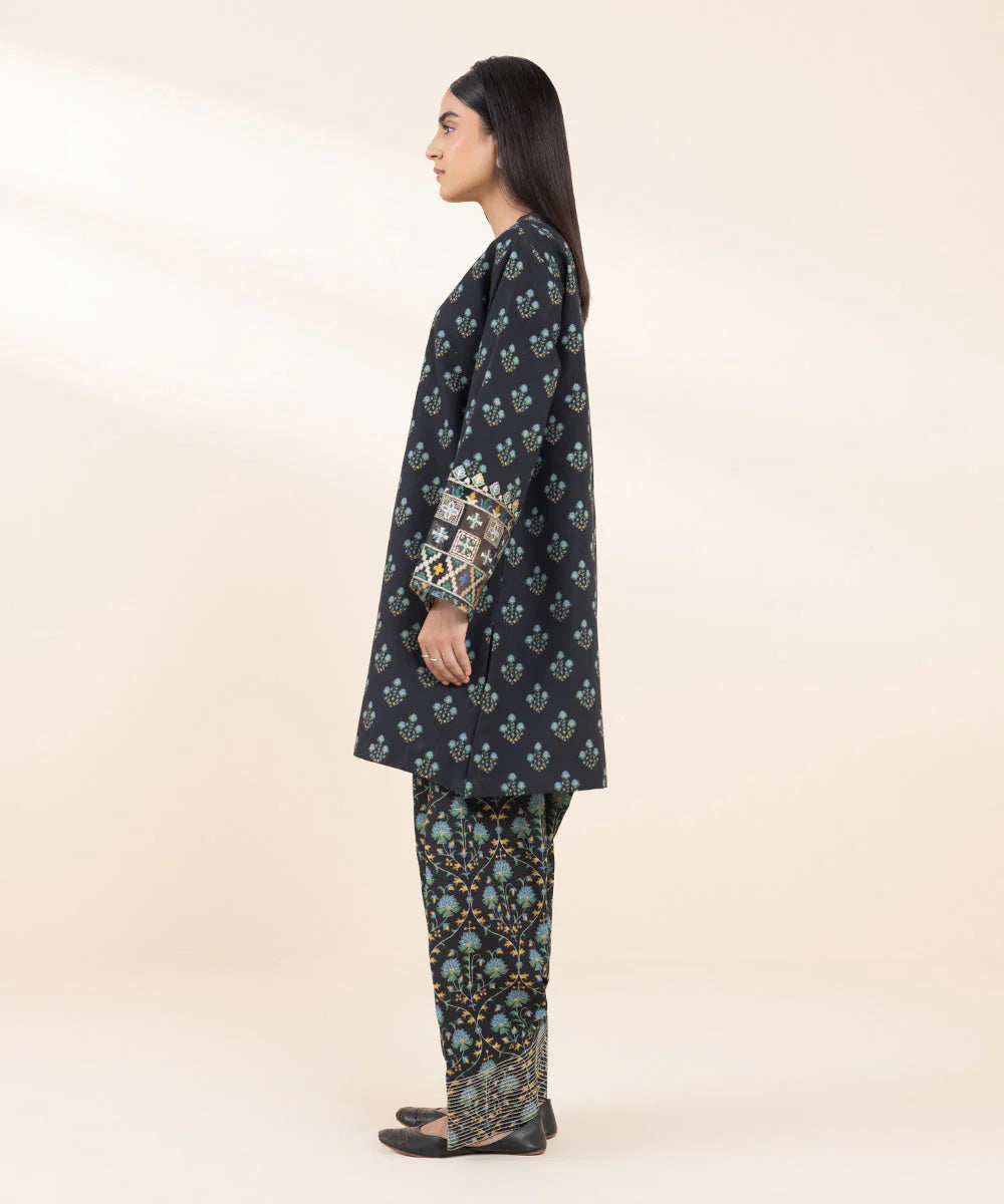 SAPPHIRE | UNSTITCHED 2 PIECE EMBROIDERED LIGHT KHADDAR SUIT