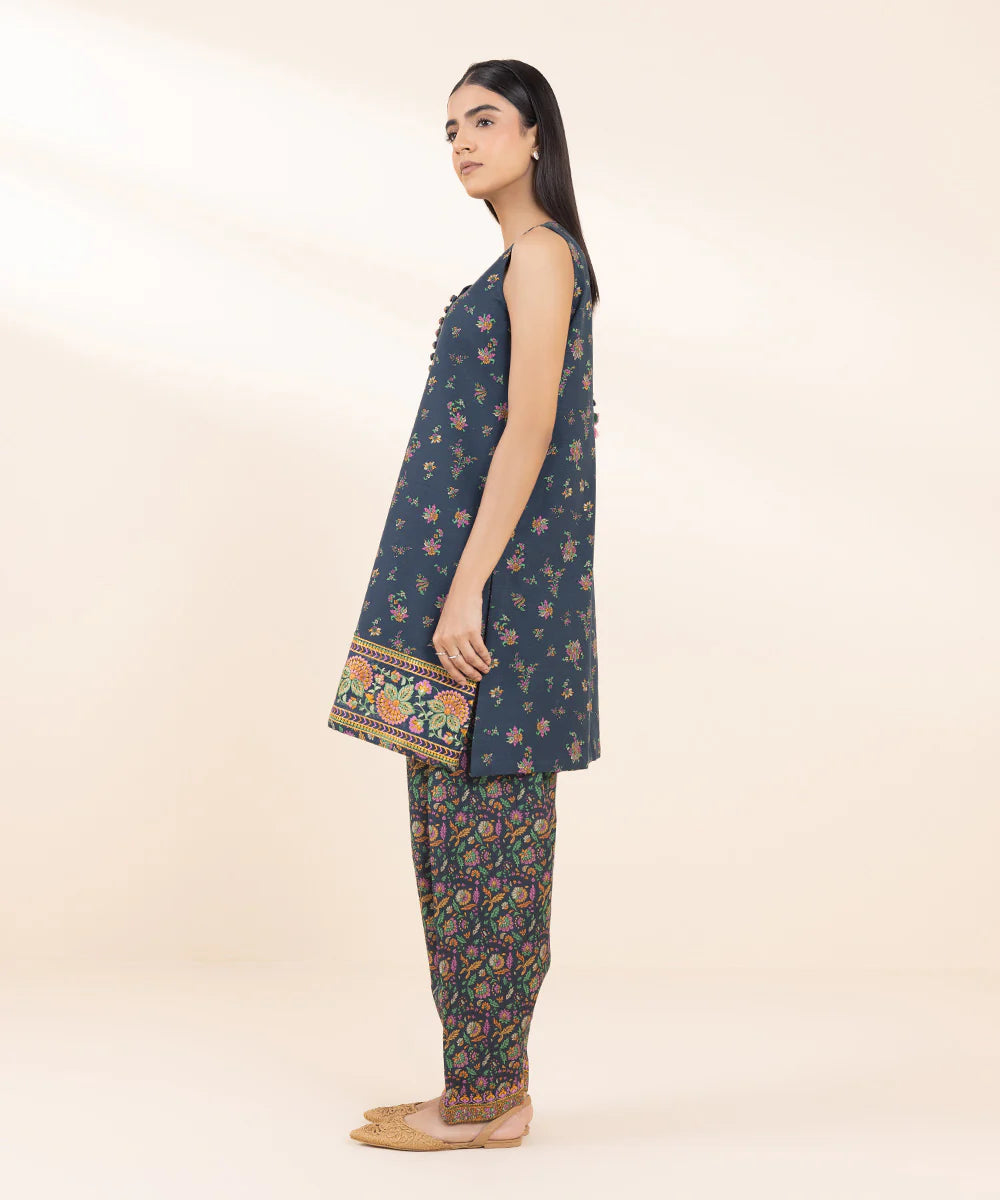 SAPPHIRE | UNSTITCHED 2 PIECE EMBROIDERED KHADDAR SUIT