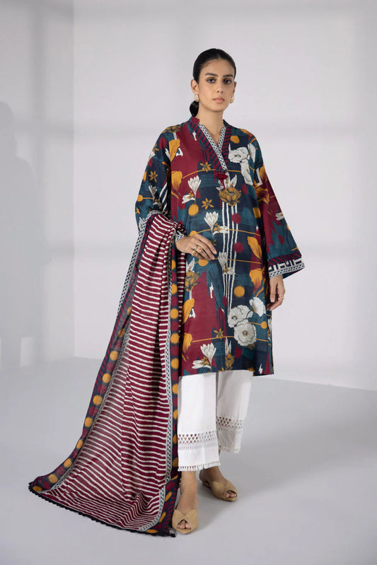 SAPPHIRE | UNSTITCHED 2 PIECE PRINTED KHADDAR SUIT