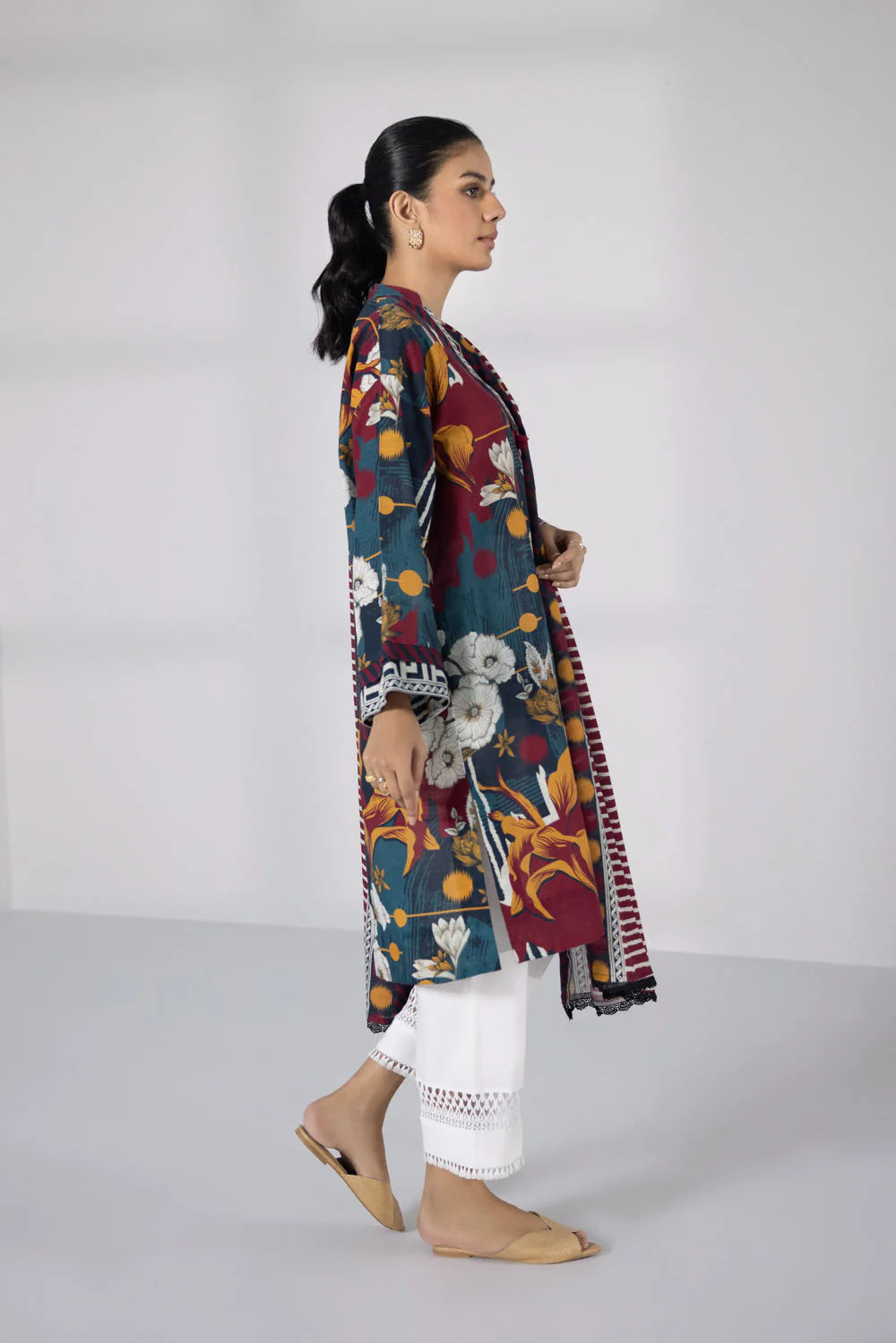 SAPPHIRE | UNSTITCHED 2 PIECE PRINTED KHADDAR SUIT