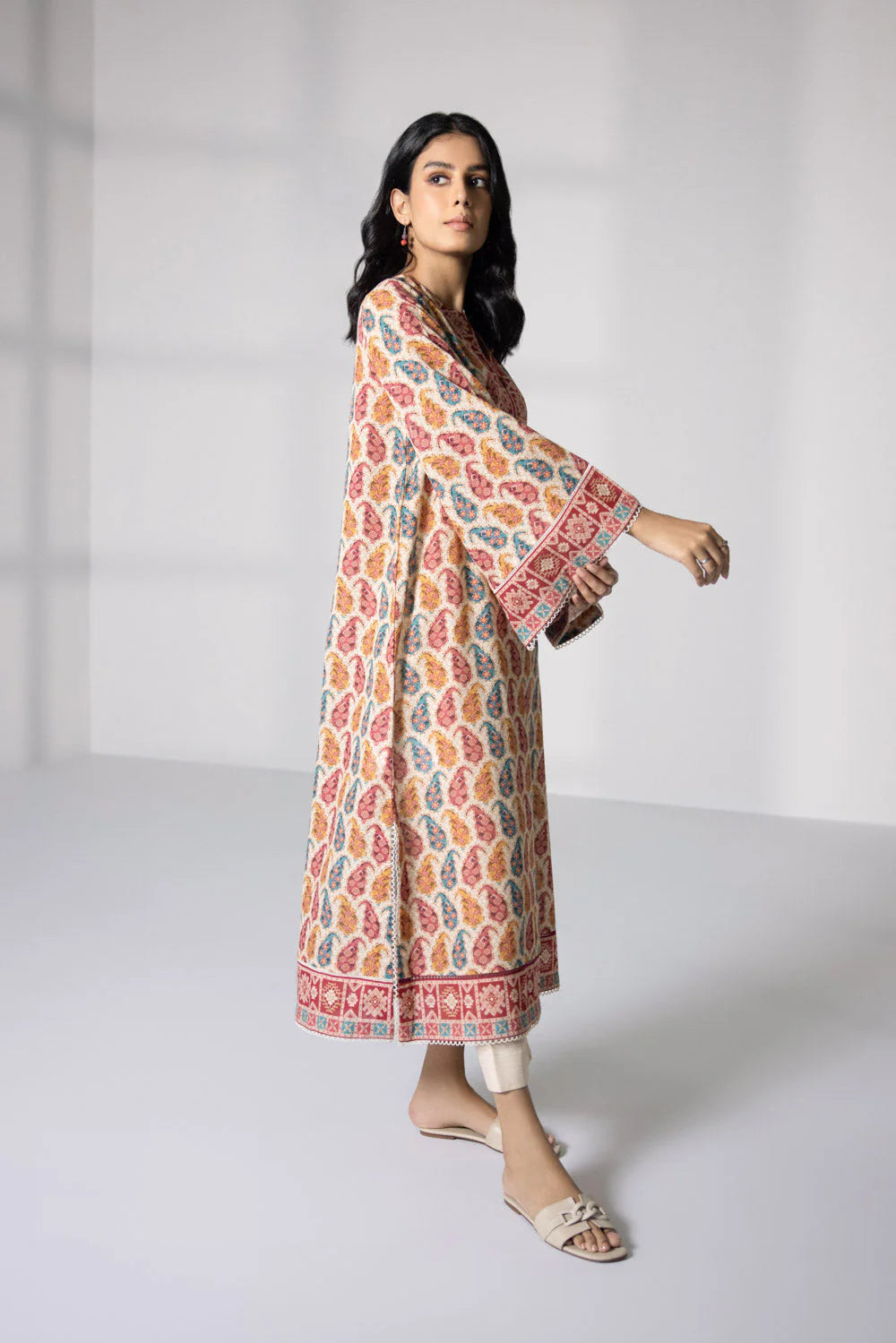 SAPPHIRE | UNSTITCHED 2 PIECE PRINTED KHADDAR SUIT