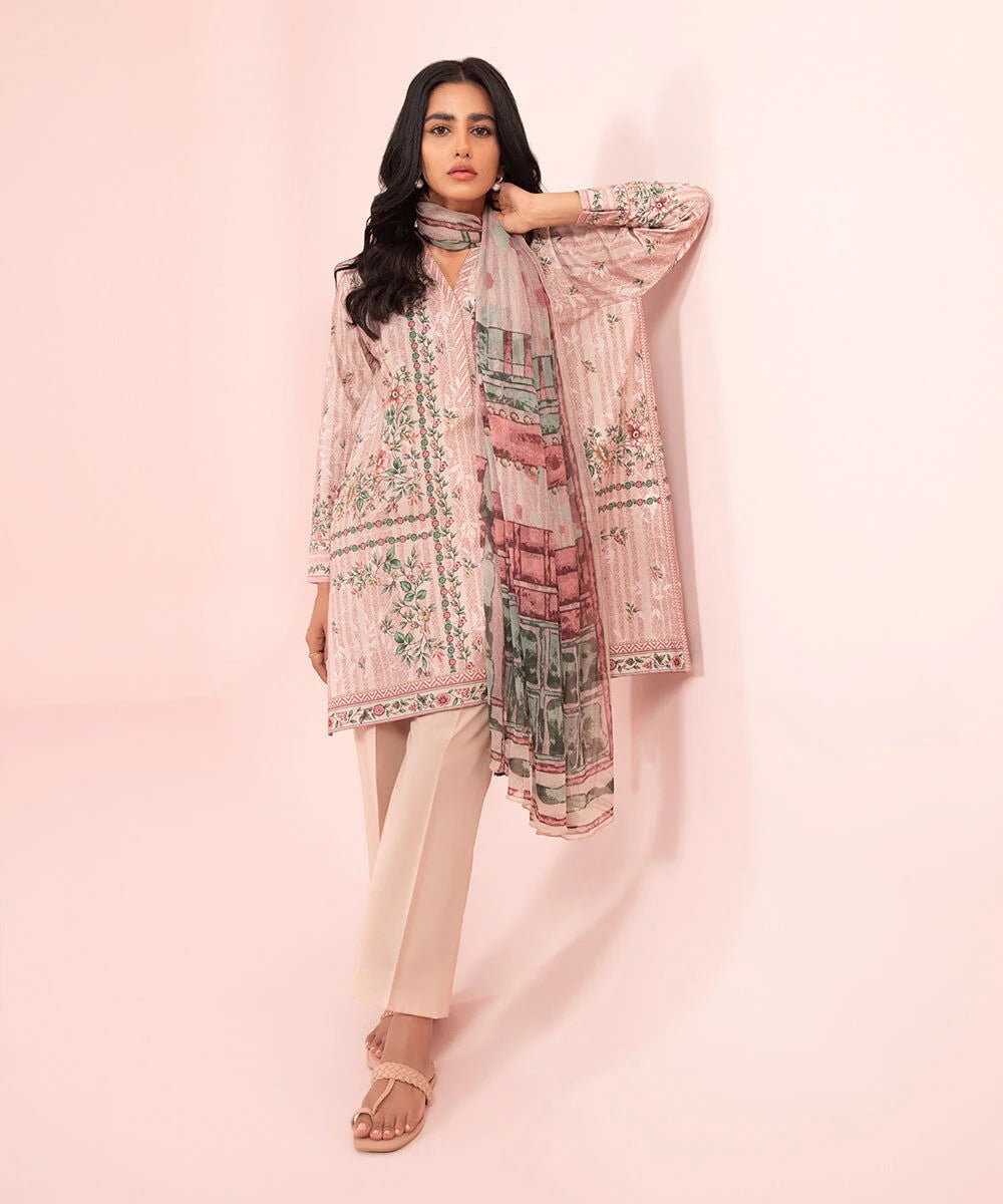 SAPPHIRE | UNSTITCHED 3 PIECE PRINTED LAWN SUIT