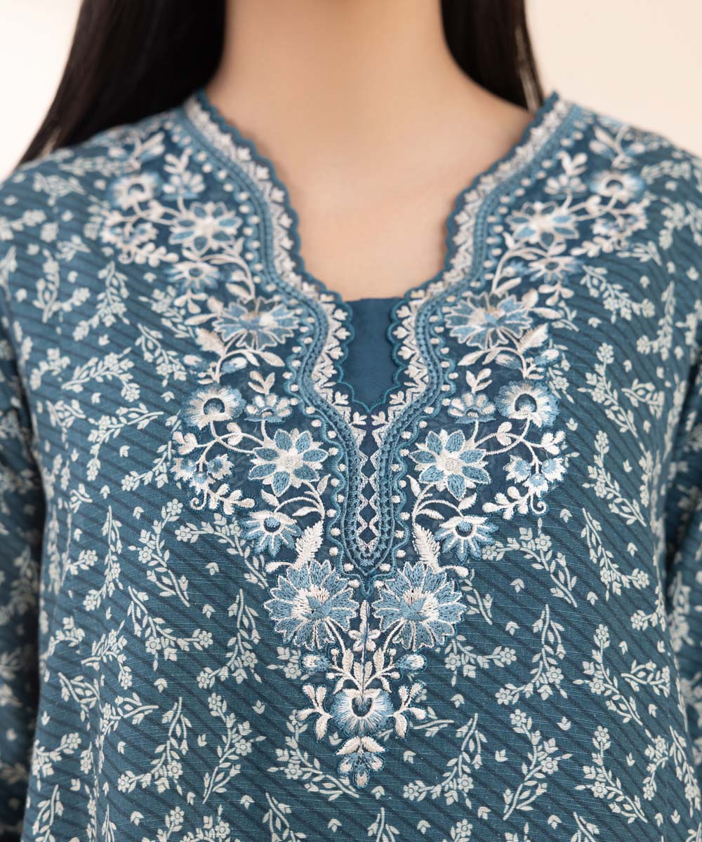 SAPPHIRE | UNSTITCHED 2 PIECE EMBROIDERED LIGHT KHADDAR SUIT