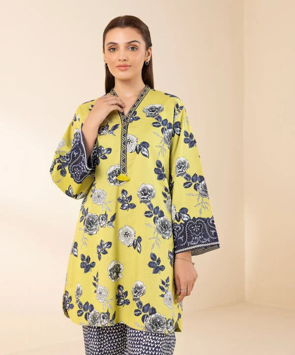 SAPPHIRE | UNSTITCHED 2 PIECE EMBROIDERED LAWN SUIT