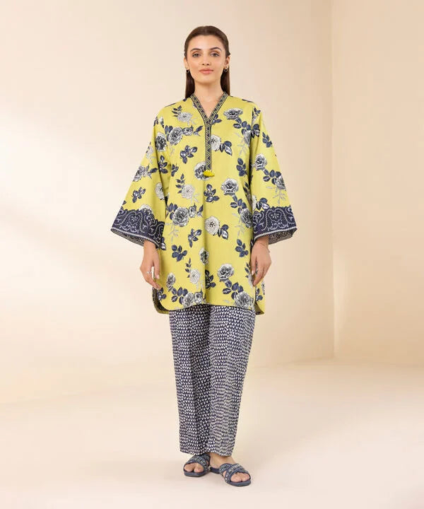 SAPPHIRE | UNSTITCHED 2 PIECE EMBROIDERED LAWN SUIT