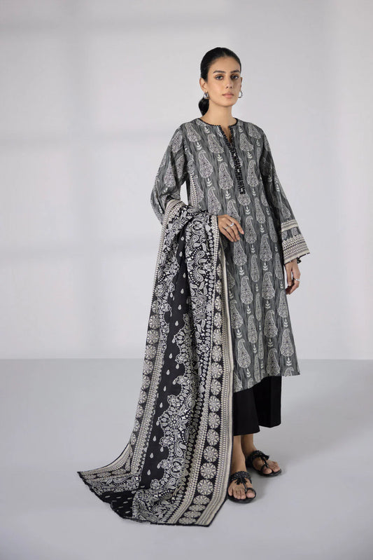 SAPPHIRE | UNSTITCHED 2 PIECE PRINTED KHADDAR SUIT
