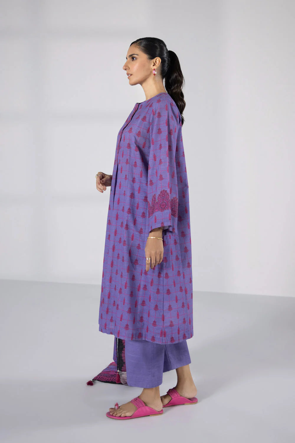 SAPPHIRE | UNSTITCHED 3 PIECE PRINTED KHADDAR SUIT