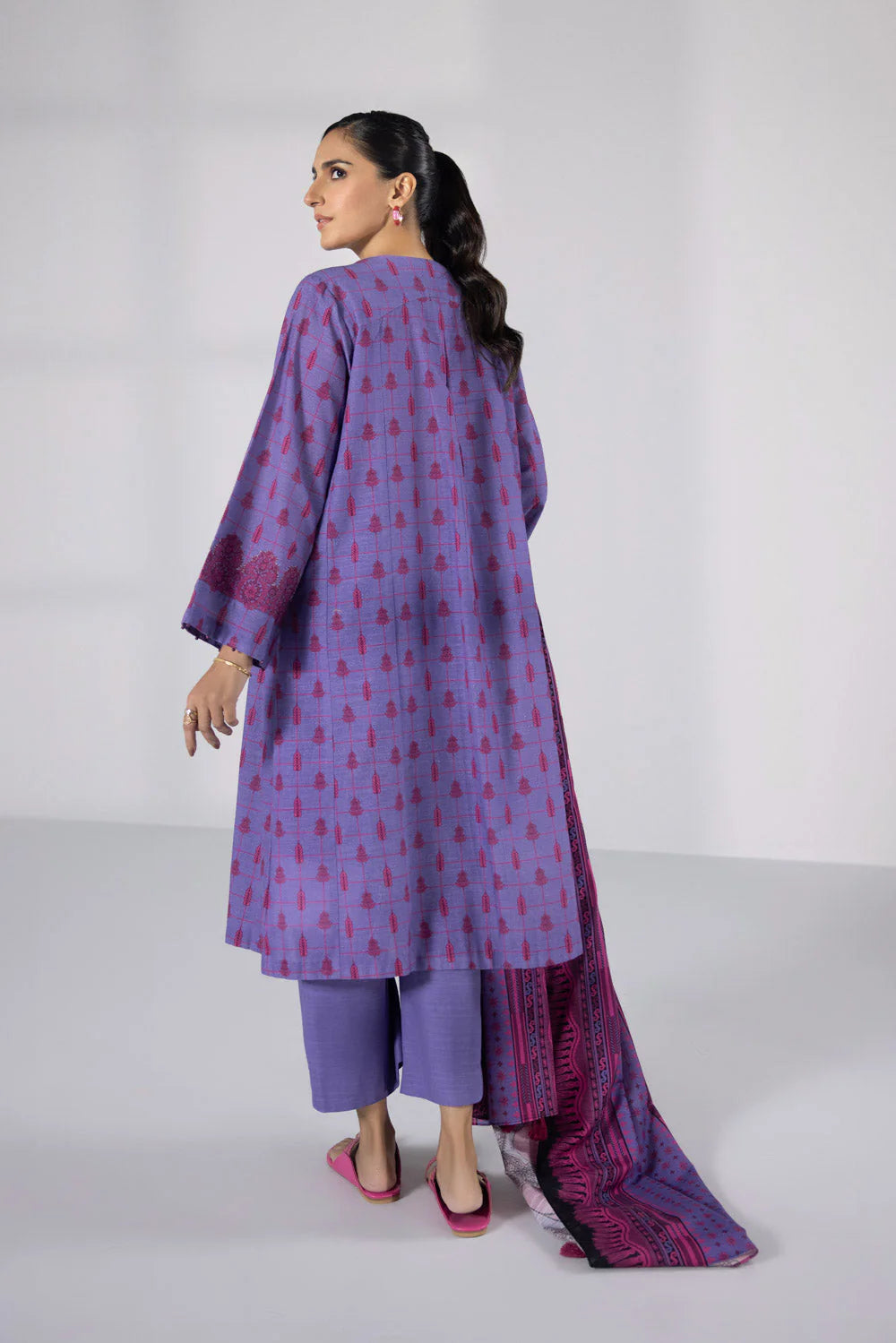 SAPPHIRE | UNSTITCHED 3 PIECE PRINTED KHADDAR SUIT