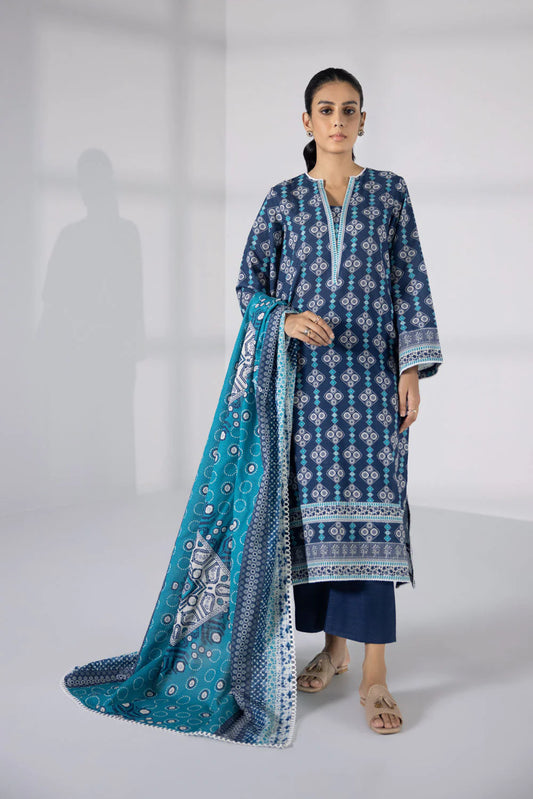 Sapphire | Unstitched 3Pc Printed Khaddar Suit | U3-DAYZ23V1-60