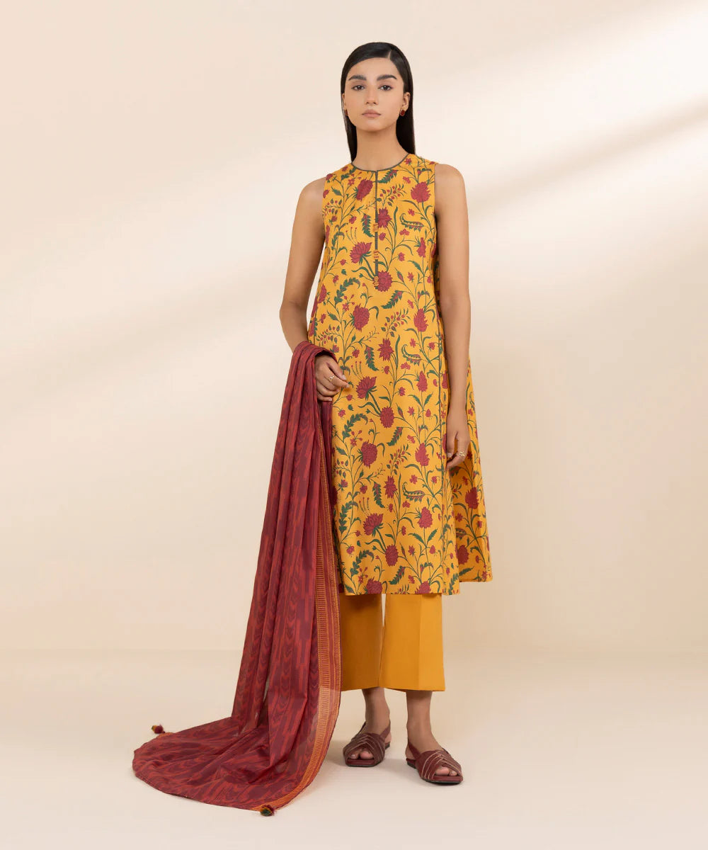 SAPPHIRE | UNSTITCHED 2 PIECE PRINTED LAWN SUIT