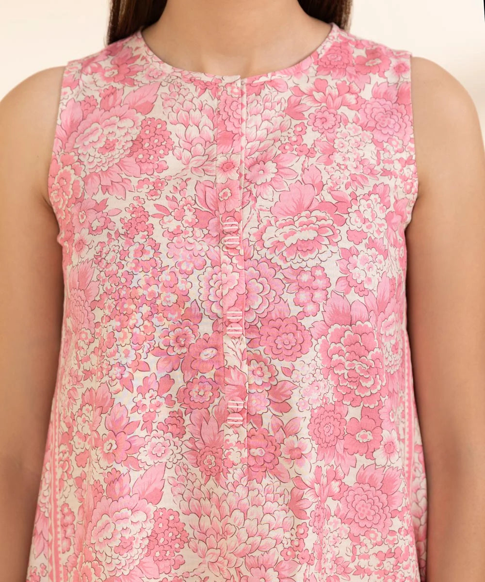 SAPPHIRE | UNSTITCHED 2 PIECE PRINTED DOBBY SUIT