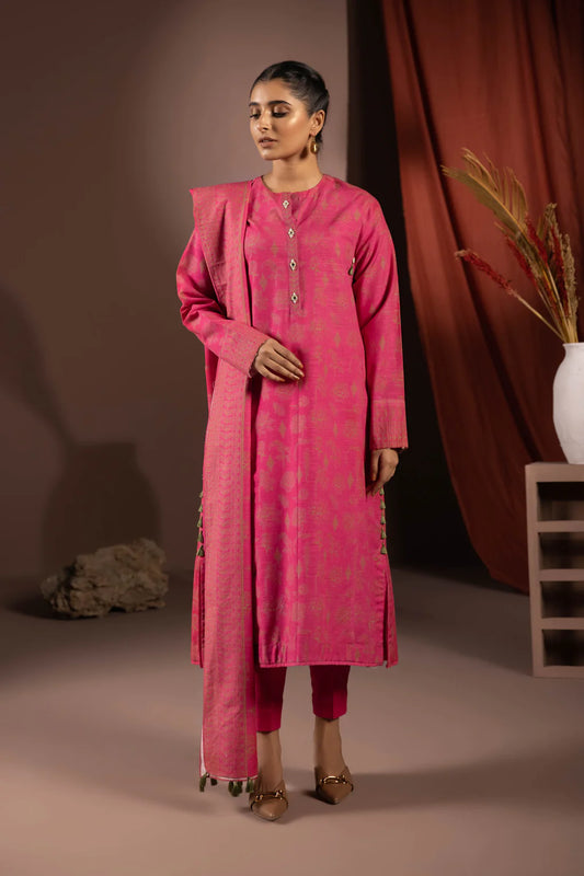 Sapphire | Unstitched 3Pc Printed Khaddar Suit | U3P-WS23R7-30