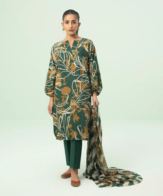 SAPPHIRE | UNSTITCHED 3 PIECE PRINTED LAWN SUIT