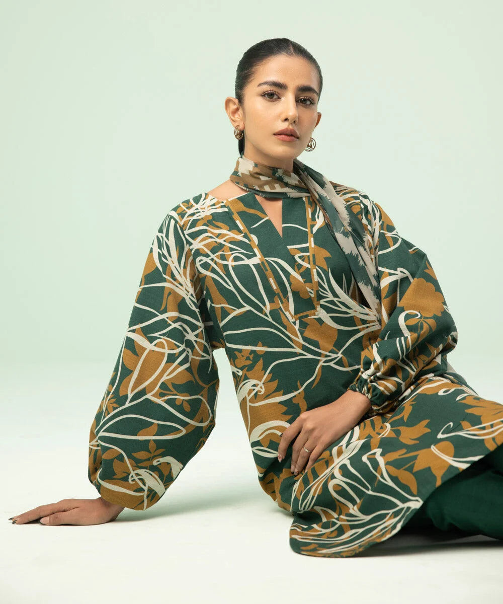 SAPPHIRE | UNSTITCHED 3 PIECE PRINTED LAWN SUIT