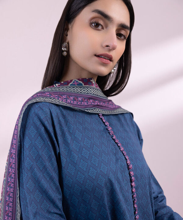 SAPPHIRE | UNSTITCHED 3 PIECE PRINTED LAWN SUIT