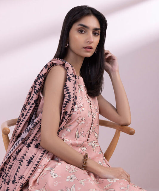 SAPPHIRE | UNSTITCHED 3 PIECE PRINTED LAWN SUIT
