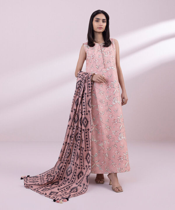 SAPPHIRE | UNSTITCHED 3 PIECE PRINTED LAWN SUIT