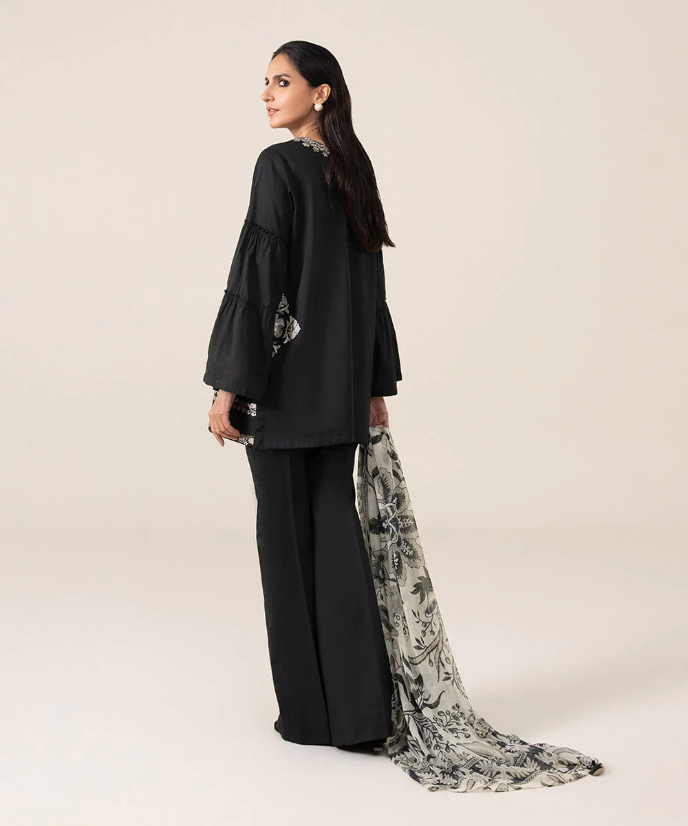 Sapphire | Unstitched 3 Piece - Embroidered Cambric Suit