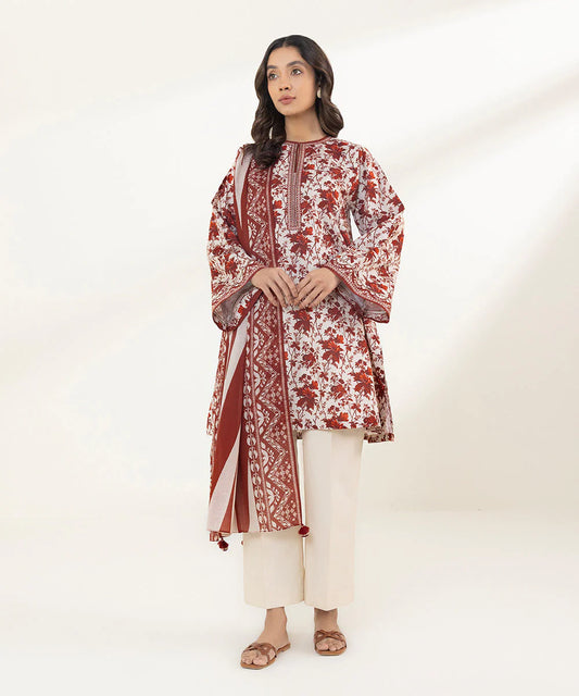 Sapphire | Unstitched 3Pc Printed Cambric Suit | U3PE-DY23V4-5B