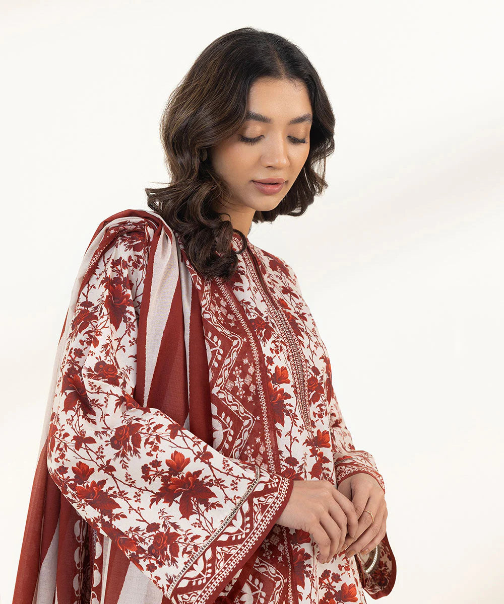 Sapphire | Unstitched 3Pc Printed Cambric Suit | U3PE-DY23V4-5B