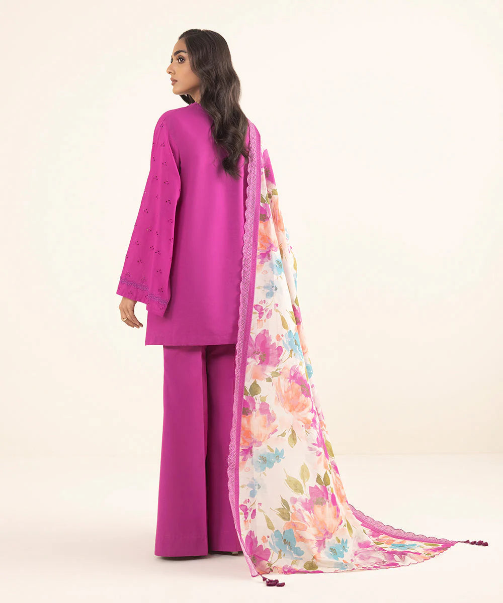 SAPPHIRE | UNSTITCHED 2 PIECE EMBROIDERED CAMBRIC SUIT