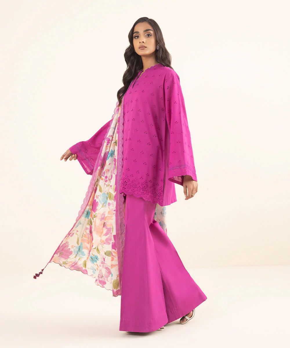 SAPPHIRE | UNSTITCHED 2 PIECE EMBROIDERED CAMBRIC SUIT