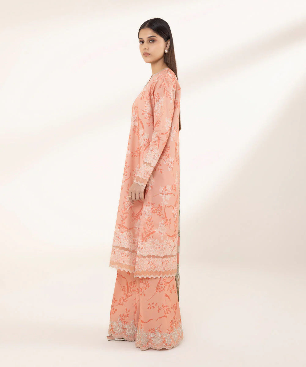 SAPPHIRE | UNSTITCHED 3 PIECE EMBROIDERED LAWN SUIT