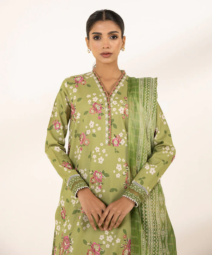 SAPPHIRE | UNSTITCHED 2 PIECE EMBROIDERED ZARI LAWN SUIT