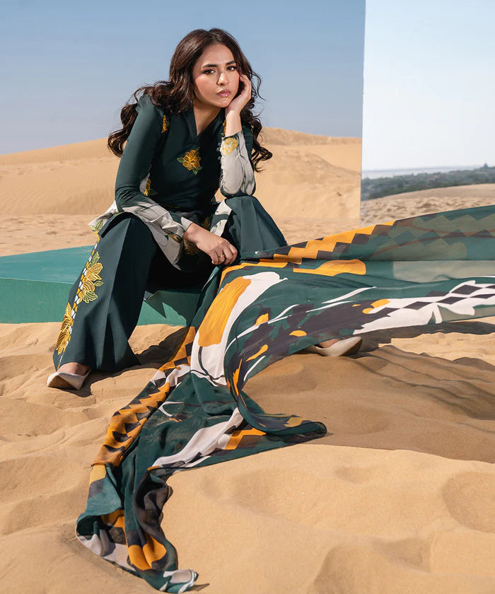 SAPPHIRE | UNSTITCHED 2 PIECE EMBROIDERED LAWN SUIT