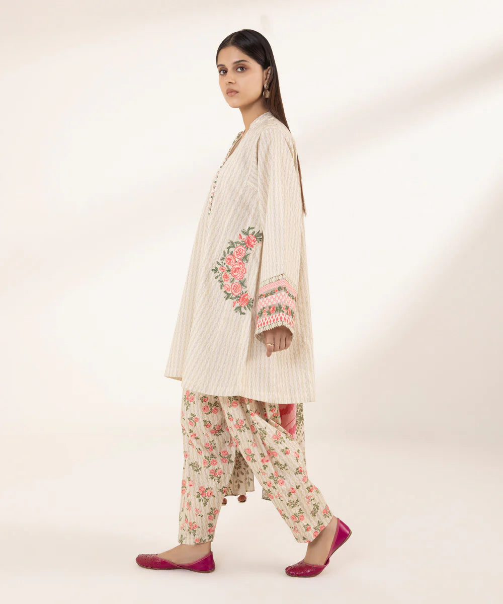 SAPPHIRE | UNSTITCHED 3 PIECE PRINTED EMBROIDERED LAWN SUIT
