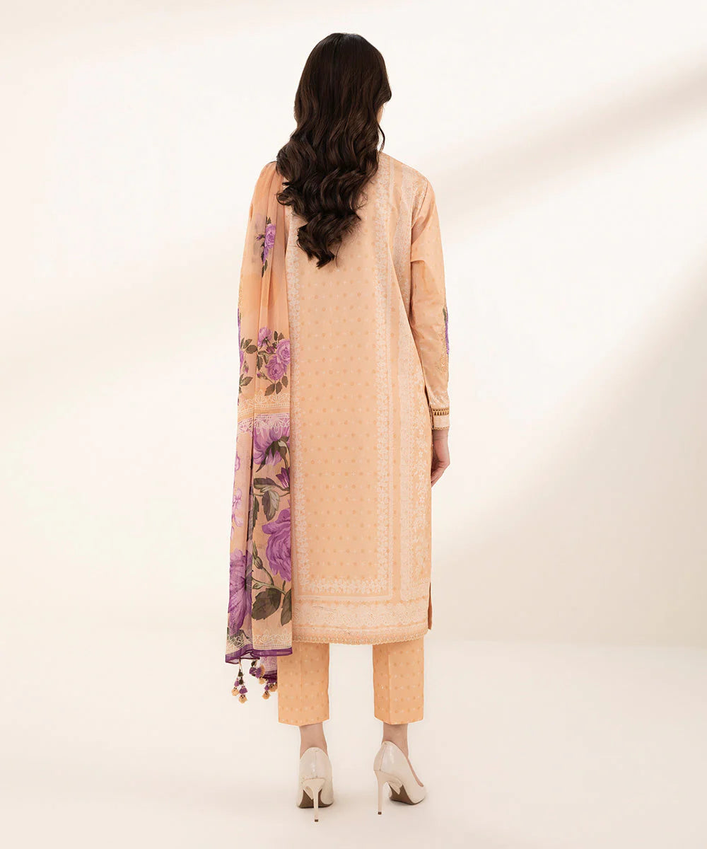 SAPPHIRE | UNSTITCHED 3 PIECE EMBROIDERED LAWN SUIT