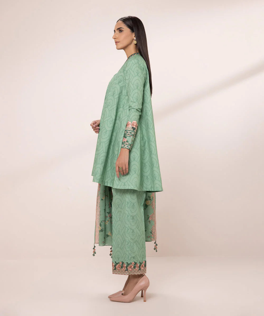 SAPPHIRE | UNSTITCHED 2 PIECE EMBROIDERED CAMBRIC SUIT