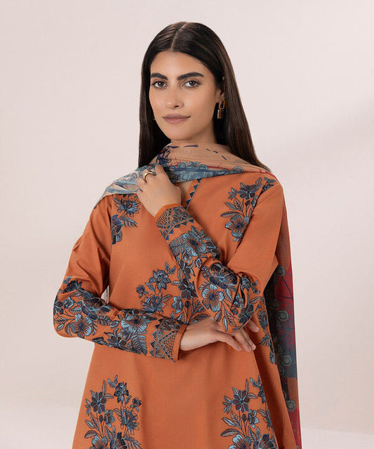 SAPPHIRE | UNSTITCHED 3 PIECE EMBROIDERED LAWN SUIT